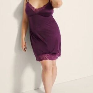 Soma Deep Purple Lace Chemise